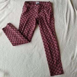 Old Navy Pixie black and red floral print pants